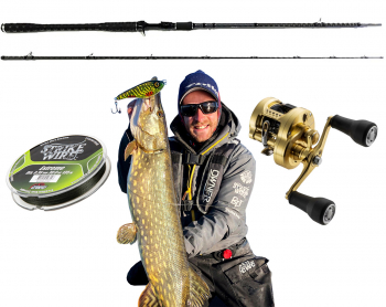 Pierre Monjarret BFT Lizzard X 8'6" XH Combo - Shimano Calcutta Conquest MD 301XGLH